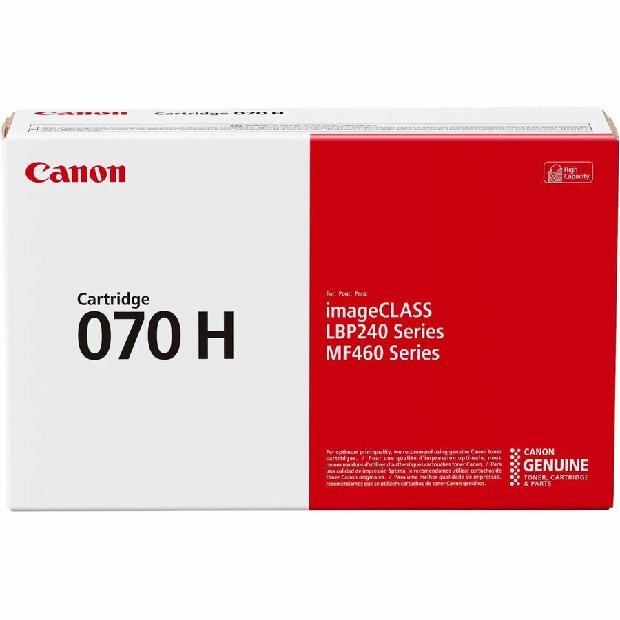 Cartouche de toner laser haute capacité d'origine Canon 070H - Noir - 1 paquet 5640C001