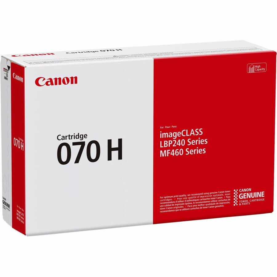 Cartouche de toner laser haute capacité d'origine Canon 070H - Noir - 1 paquet 5640C001