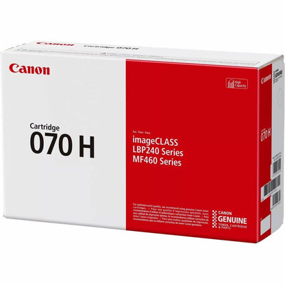 Cartouche de toner laser haute capacité d'origine Canon 070H - Noir - 1 paquet 5640C001