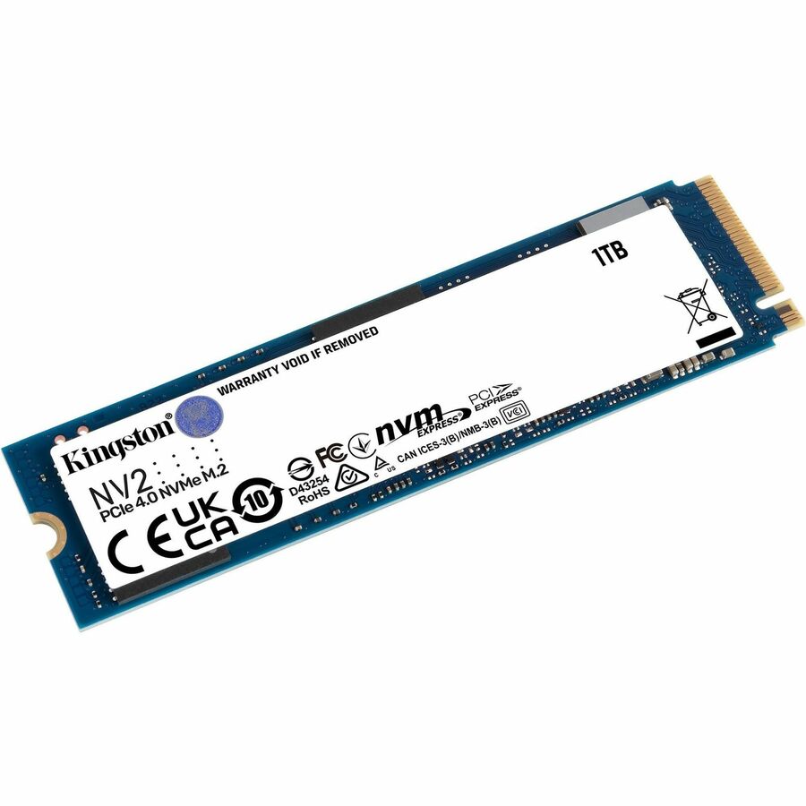 Disque SSD Kingston NV2 1 To - M.2 2280 interne - PCI Express NVMe (PCI Express NVMe 4.0) SNV2S/1000GBK
