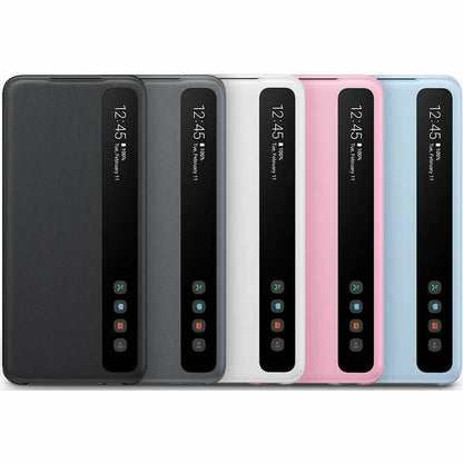 Étui de transport Samsung Smart Clear View (rabat) pour smartphone Samsung Galaxy S20 5G, Galaxy S20 - Rose EF-ZG980CPEGCA
