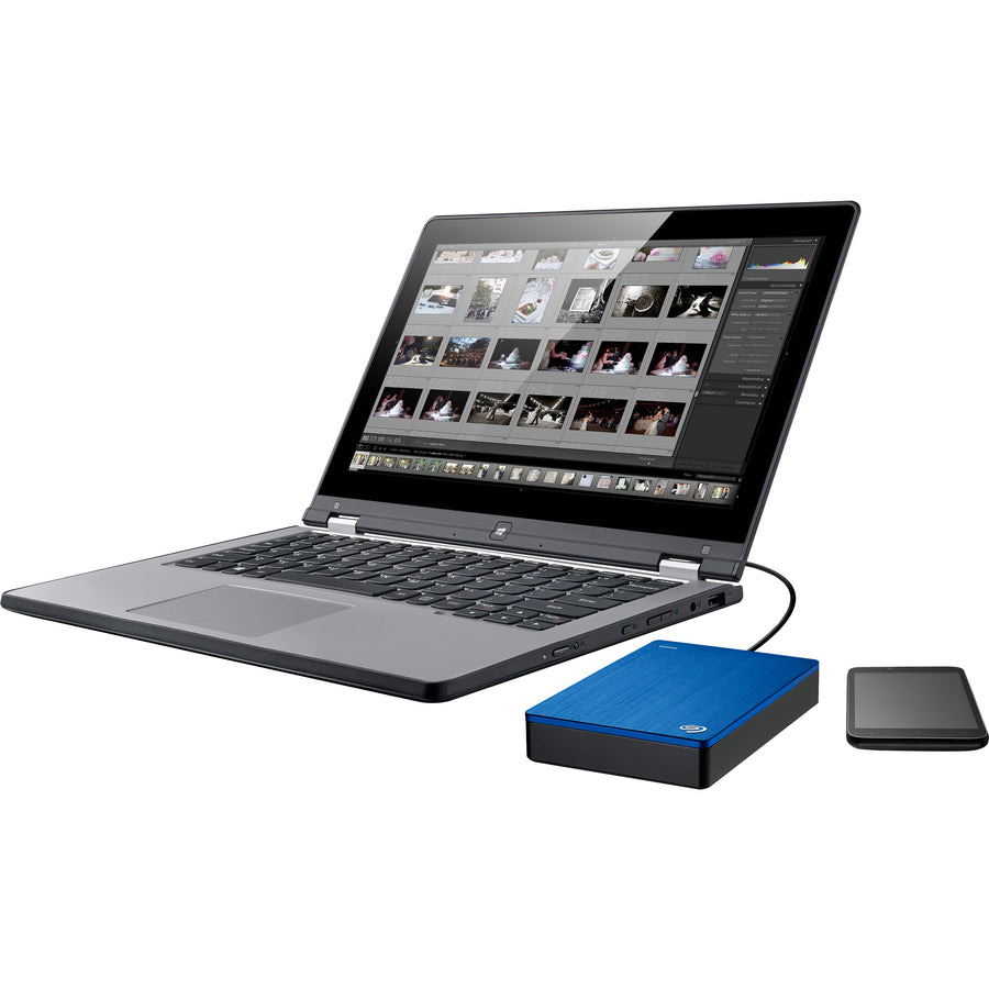 Disque dur externe portable Seagate Backup Plus STDR5000102 5 To - Bleu STDR5000102