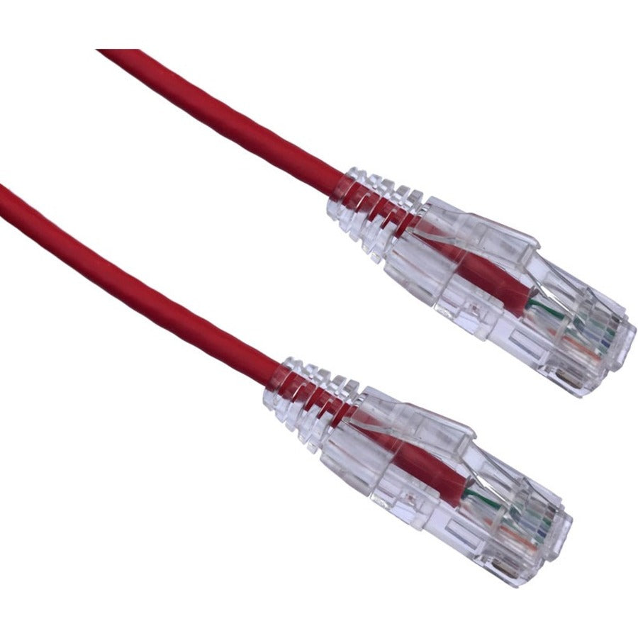Câble de raccordement ultra-mince sans accroc Axiom CAT6A BENDnFLEX 40FT 650 MHz (rouge) C6ABFSB-R40-AX