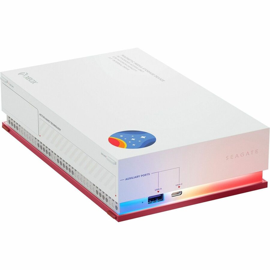 Disque dur portable Seagate FireCuda STMK8000400 8 To - Externe - Rouge, Blanc STMK8000400