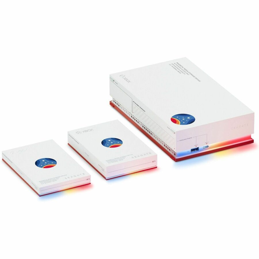 Disque dur portable Seagate FireCuda STMK8000400 8 To - Externe - Rouge, Blanc STMK8000400