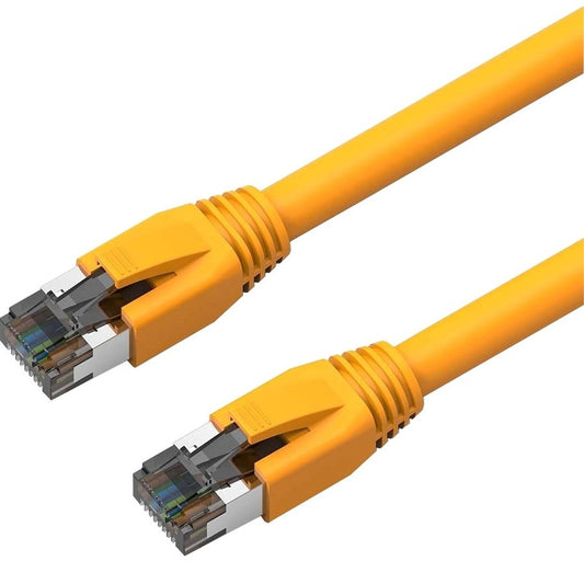Axiom 5FT CAT8 2000mhz S/FTP Shielded Patch Cable Snagless Boot (Yellow) C8SBSFTP-Y5-AX