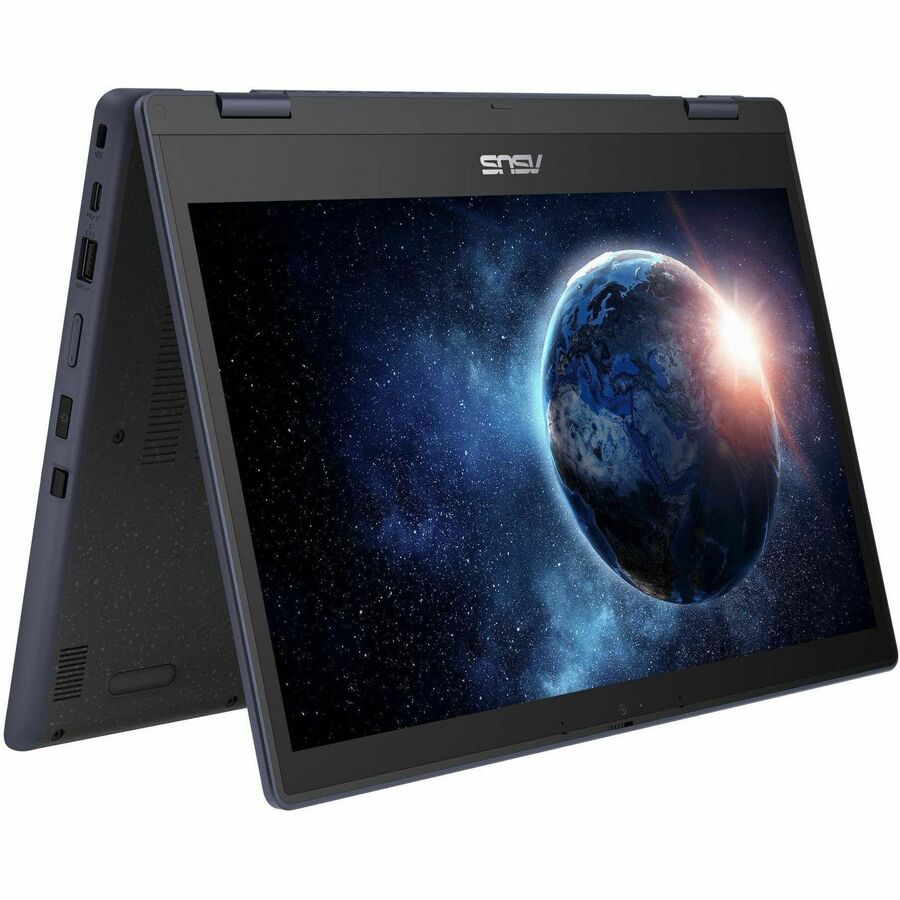 Asus BR1402F BR1402FGA-E31T-CB Ordinateur portable 2 en 1 convertible et robuste avec écran tactile 14 pouces - Full HD - Intel Core i3 i3-N305 - 8 Go - Gris minéral BR1402FGA-E31T-CB