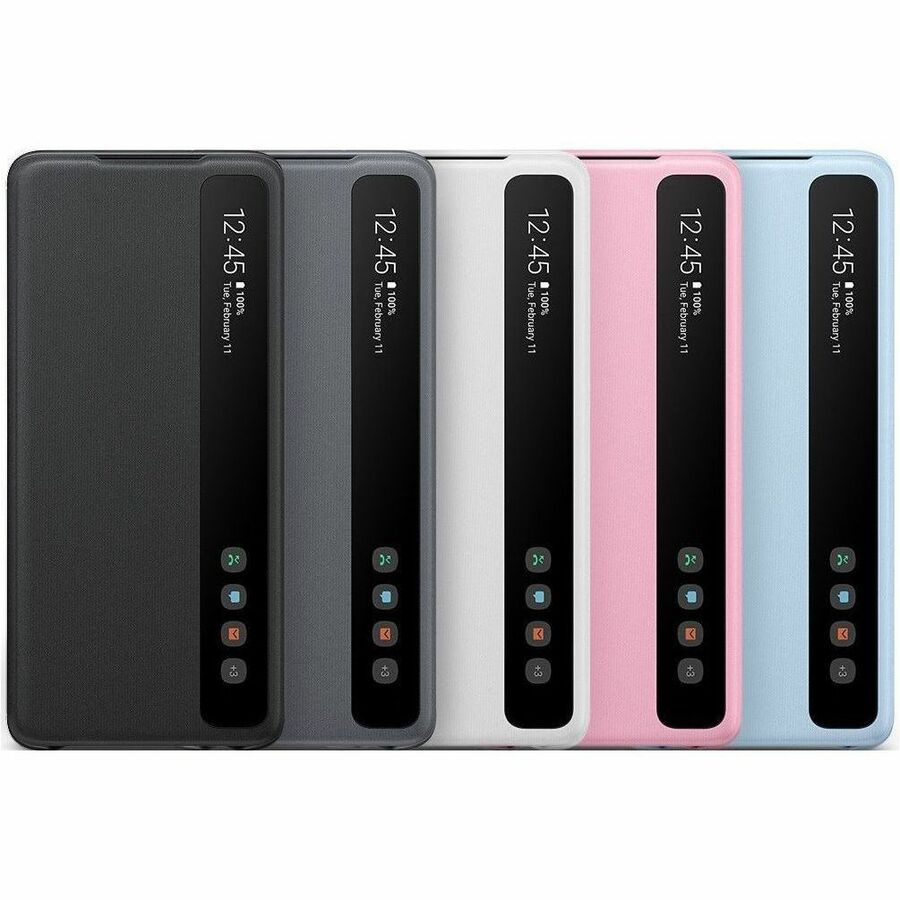 Étui de transport Samsung Smart Clear View pour smartphone Samsung Galaxy S20+ 5G, Galaxy S20+ - Rose EF-ZG985CPEGCA
