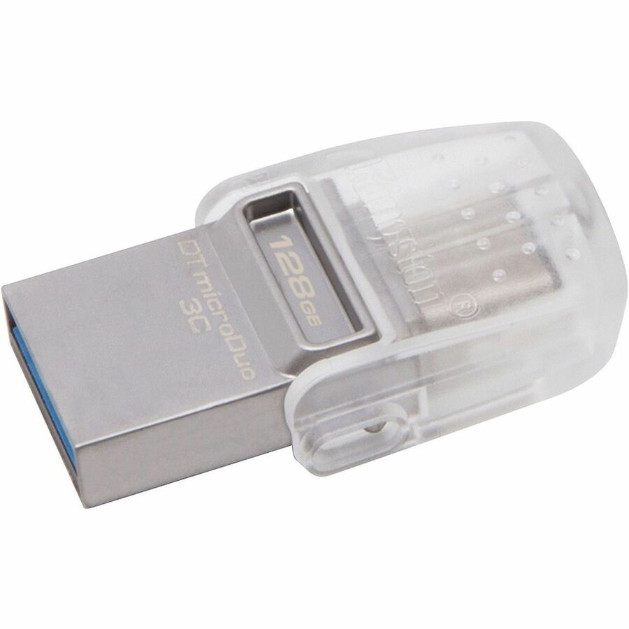 Kingston DataTraveler microDuo 3C 128 Go USB 3.2 (1ère génération) Type A et USB 3.2 (1ère génération) Type C DTDUO3C/128GBCR