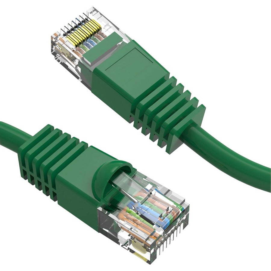 Câble de raccordement Axiom 3FT CAT6 UTP 550 MHz avec gaine moulée anti-accroc (vert) C6MB-N3-AX