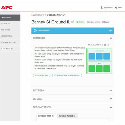 Licence numérique APC by Schneider Electric, EcoStruxure IT SmartConnect, plan avancé de 3 ans, 1 appareil, redémarrage à distance de l'onduleur pour le cycle d'alimentation de l'équipement informatique, fonction de surveillance complète ERWPLUS1-3Y-DIGI