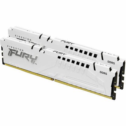Kingston 32 Go (2 x 16 Go) DDR5 6 000 MT/s CL30 FURY Beast Blanc XMP KF560C30BWK2-32