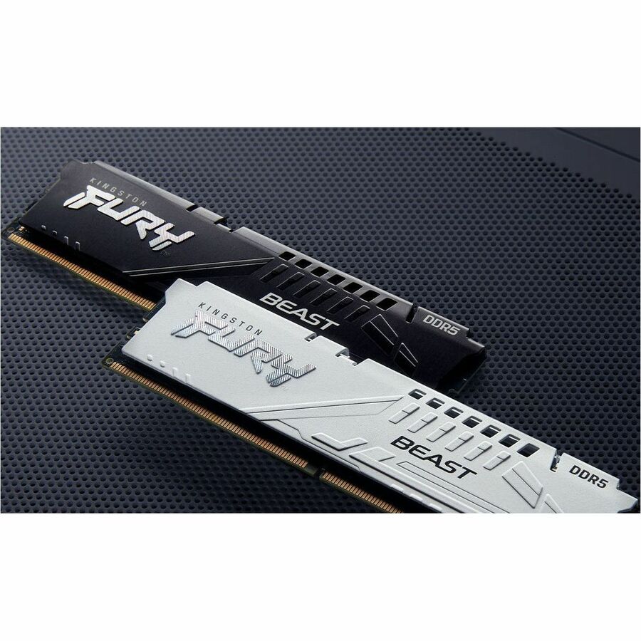 Kingston 32 Go (2 x 16 Go) DDR5 6 000 MT/s CL30 FURY Beast Blanc XMP KF560C30BWK2-32