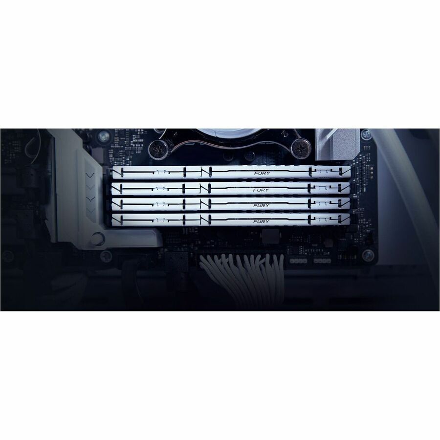 Kingston 32 Go (2 x 16 Go) DDR5 6 000 MT/s CL30 FURY Beast Blanc XMP KF560C30BWK2-32