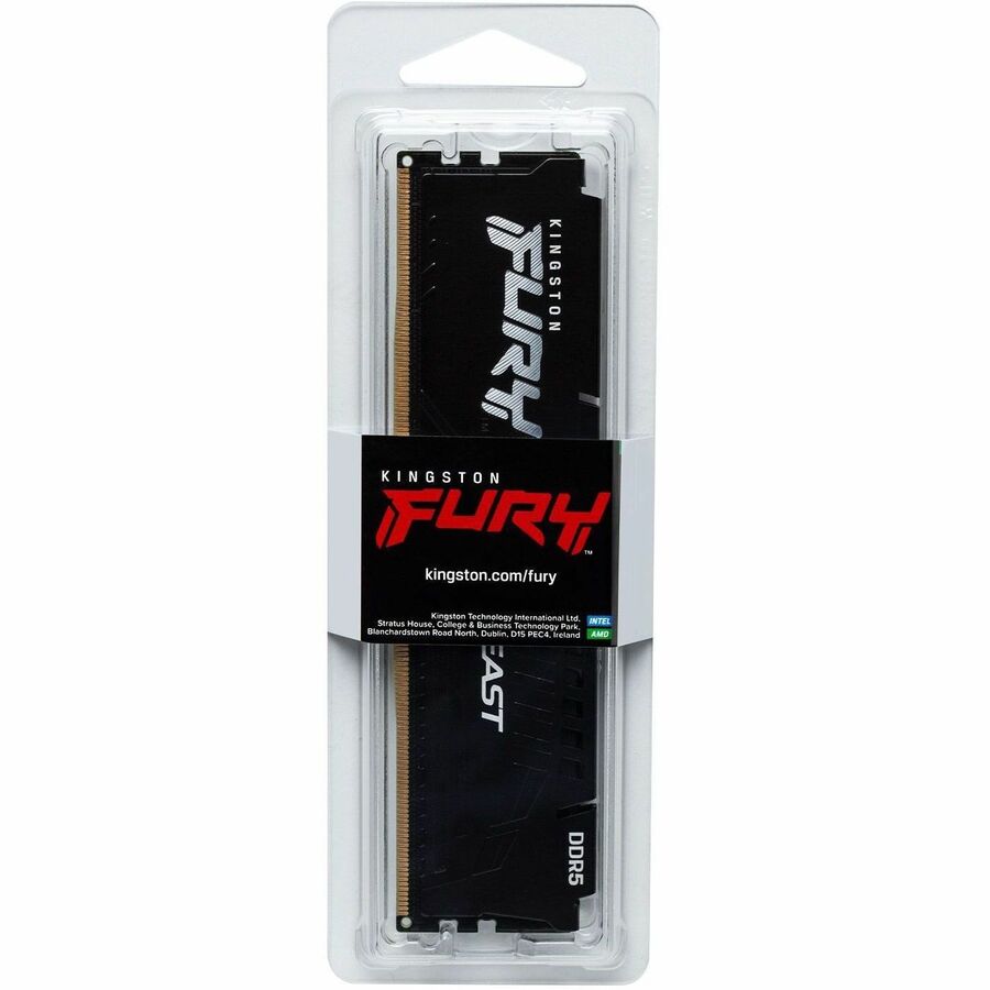 Kingston 8 Go (1 x 8 Go) DDR5 6 000 MT/s CL30 FURY Beast Noir XMP KF560C30BB-8