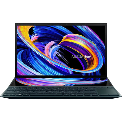 Asus ZenBook Duo 14 UX482 UX482EA-DH79T-CA Ordinateur portable tactile 14" - Full HD - Intel Core i7 11e génération i7-1165G7 - Plateforme Intel Evo - 16 Go - SSD 512 Go - Bleu céleste UX482EA-DH79T-CA