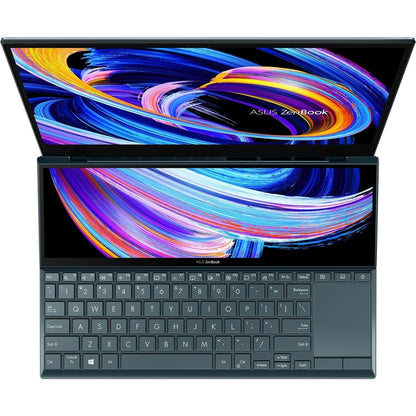 Asus ZenBook Duo 14 UX482 UX482EA-DH79T-CA Ordinateur portable tactile 14" - Full HD - Intel Core i7 11e génération i7-1165G7 - Plateforme Intel Evo - 16 Go - SSD 512 Go - Bleu céleste UX482EA-DH79T-CA