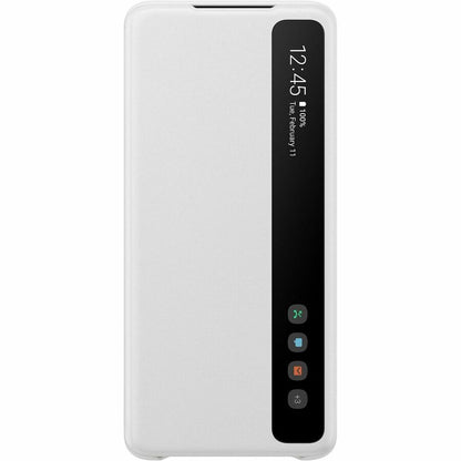 Étui de transport Samsung Smart Clear View (rabat) pour smartphone Samsung Galaxy S20+, Galaxy S20+ 5G - Blanc EF-ZG985CWEGCA