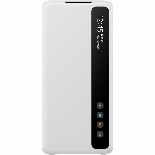 Étui de transport Samsung Smart Clear View (rabat) pour smartphone Samsung Galaxy S20+, Galaxy S20+ 5G - Blanc EF-ZG985CWEGCA