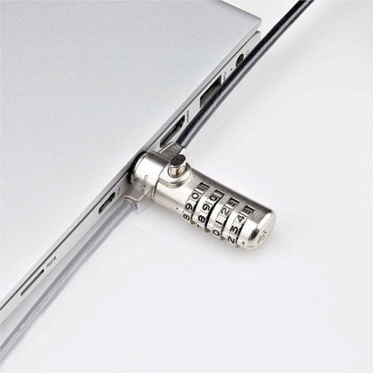 StarTech.com Câble de verrouillage Slim Lock K-Slot, 2 m, combinaison de verrouillage, sécurité antivol de bureau pour ordinateur portable/notebook SSTDC4D-LAPTOP-LOCK