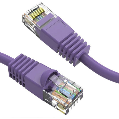 Câble de raccordement Axiom 3FT CAT6 UTP 550 MHz avec gaine moulée anti-accroc (violet) C6MB-P3-AX
