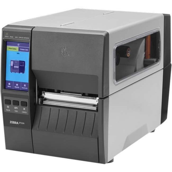 Imprimante à transfert thermique Zebra ZT231 - Monochrome - Impression d'étiquettes - Ethernet - USB - Hôte USB - Série - Bluetooth - US ZT23143-T31000FZ