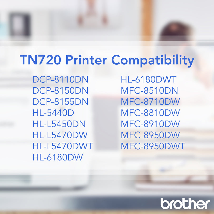 Cartouche de toner d'origine Brother TN720 TN720