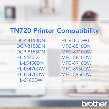 Cartouche de toner d'origine Brother TN720 TN720