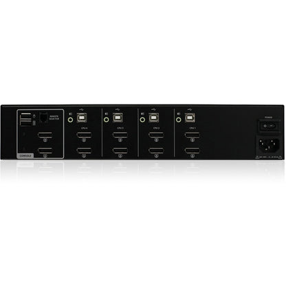 Commutateur KVM sécurisé DisplayPort Dual View 4 ports IOGEAR avec audio GCS1424TAA4