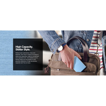 Disque SSD Seagate One Touch STKG500402 500 Go - Externe - Bleu STKG500402