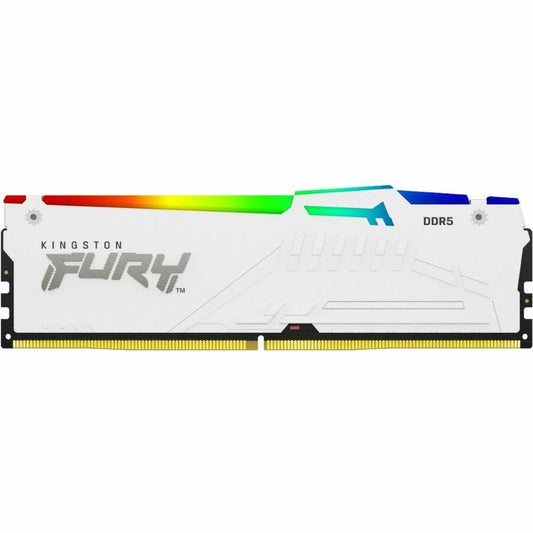 Kingston 64 Go (4x16 Go) DDR5 5600MT/s CL40 FURY Beast Blanc RVB XMP KF556C40BWAK4-64