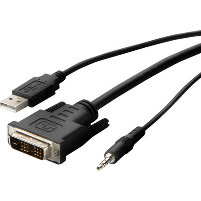 Câble Belkin TAA DVI vers HDMI/USB/AUD, vidéo MM ; USB A/B, 6' F1DN1CCBL-DH6T