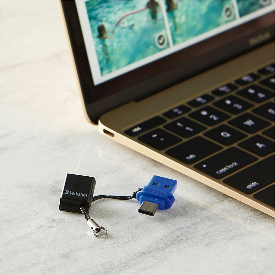 Clé USB 3.2 Verbatim Store 'n' Go Dual 128 Go (1ère génération) (type A + type C) 71275