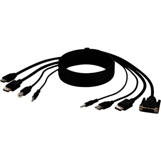 Câble Belkin TAA (1) DVI vers HDMI (1) DP-DP/USB/AUD F1DN2CC-DHPP6T