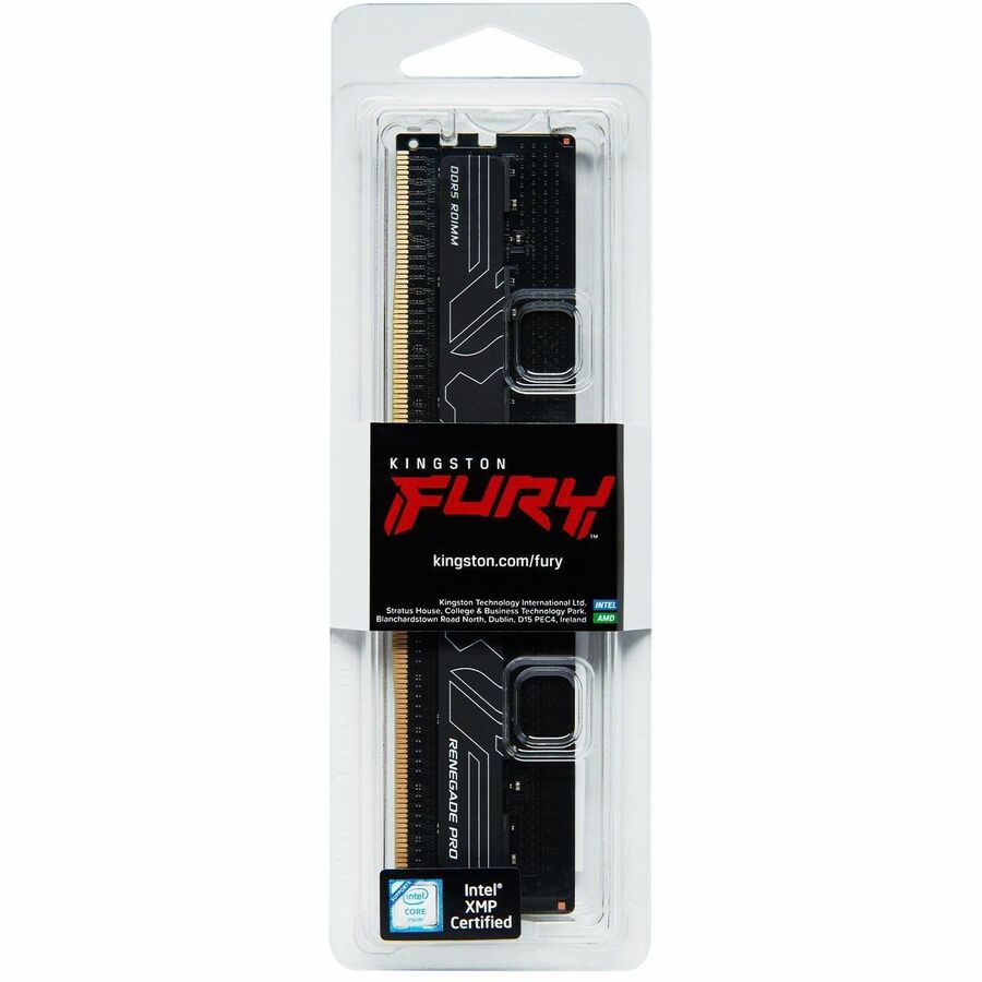 Kingston 32 Go (1 x 32 Go) DDR5 6400MT/s CL32 FURY Renegade Pro RDIMM Noir EXPO KF564R32RBE2-32
