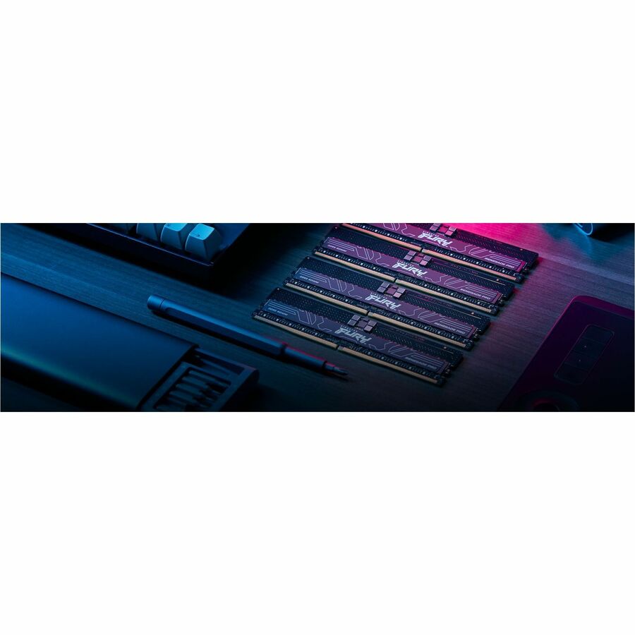 Kingston 32 Go (1 x 32 Go) DDR5 6400MT/s CL32 FURY Renegade Pro RDIMM Noir EXPO KF564R32RBE2-32