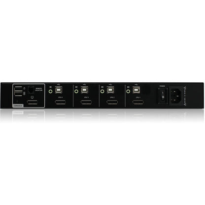 IOGEAR 4-Port Single View DisplayPort/HDMI Secure KVM Switch w/Audio GCS1414TAA4-UN