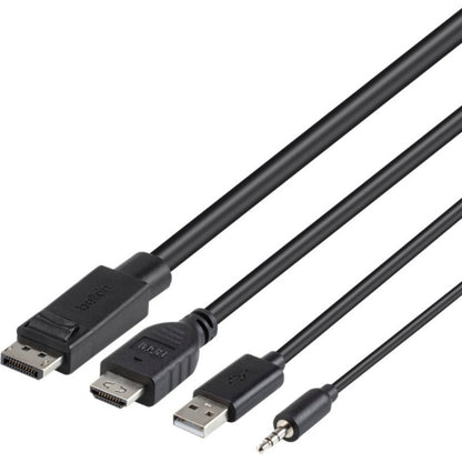 Câble Belkin TAA DUAL (1) HDMI-HDMI (1) DP-DP/USB/AU F1DN2CC-HHPP1T
