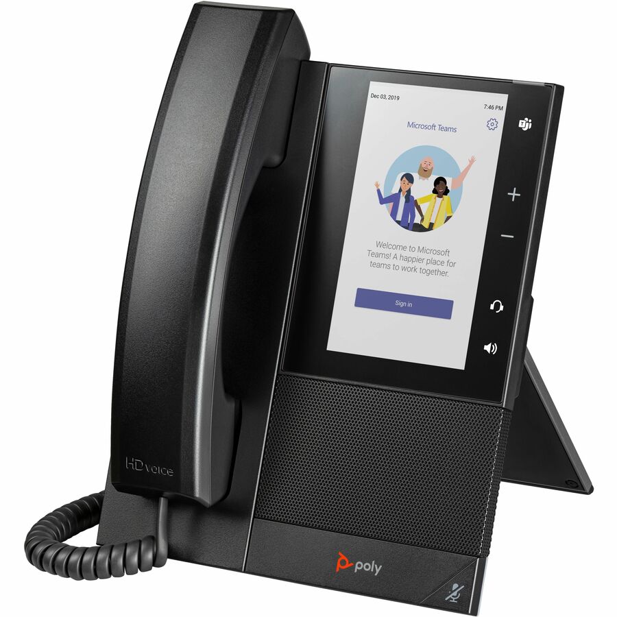 Téléphone IP Poly CCX 505 - Filaire - Filaire - Bluetooth - Bureau, Montage mural - Noir 849A5AA#ABA