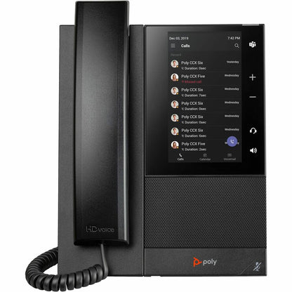 Téléphone IP Poly CCX 505 - Filaire - Filaire - Bluetooth - Bureau, Montage mural - Noir 849A5AA#ABA