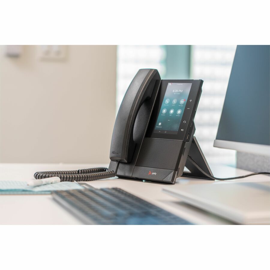 Téléphone IP Poly CCX 505 - Filaire - Filaire - Bluetooth - Bureau, Montage mural - Noir 849A5AA#ABA