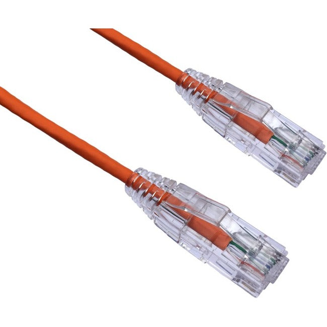 Câble de raccordement ultra-mince anti-accroc Axiom CAT6A BENDnFLEX 3FT 650 MHz (orange) C6ABFSB-O3-AX