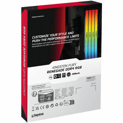 Kit de mémoire Kingston FURY Renegade 64 Go (4 x 16 Go) DDR4 SDRAM KF432C16RB12AK4/64