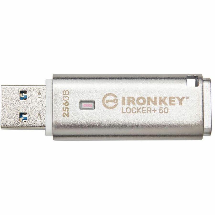 Clé USB 3.2 (1ère génération) Type A Kingston IronKey+ 50 256 Go IKLP50/256 Go