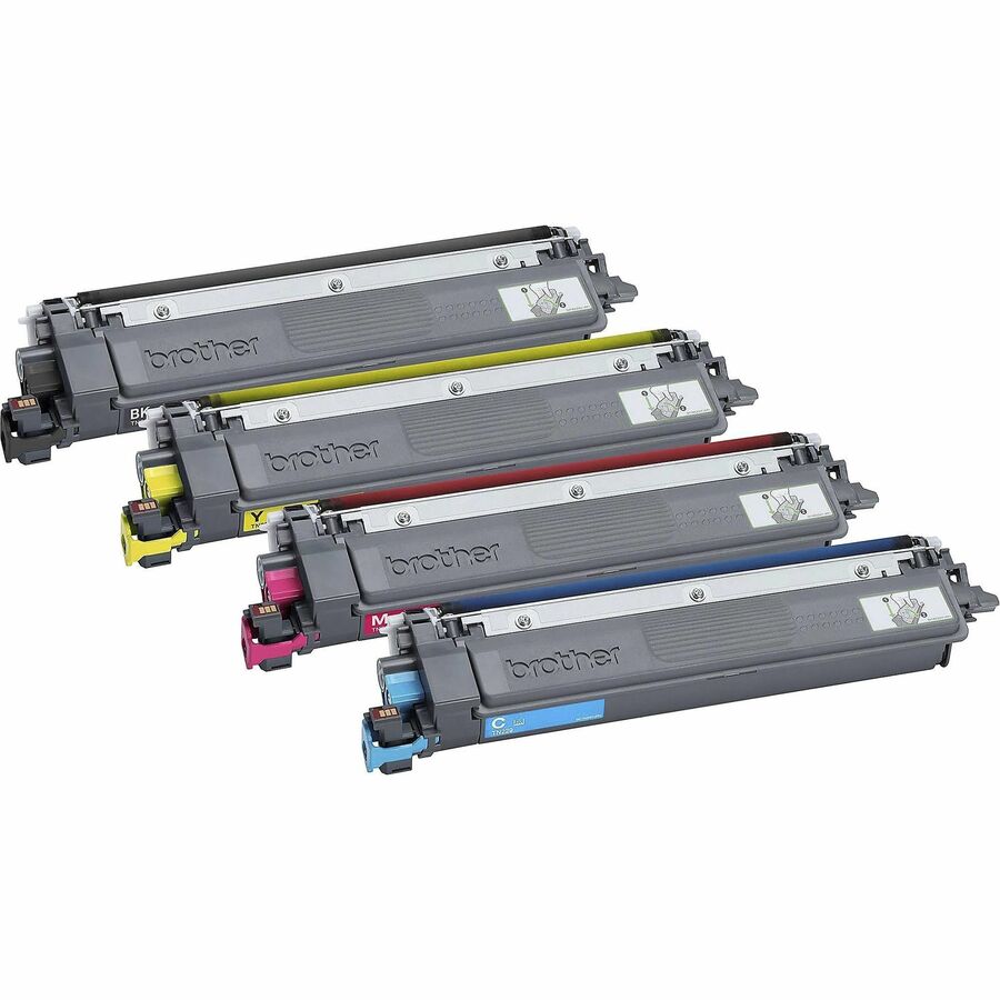 Cartouche de toner laser Brother d'origine à rendement standard - Multipack - Noir, cyan, magenta, jaune - Lot de 4 TN2294PK