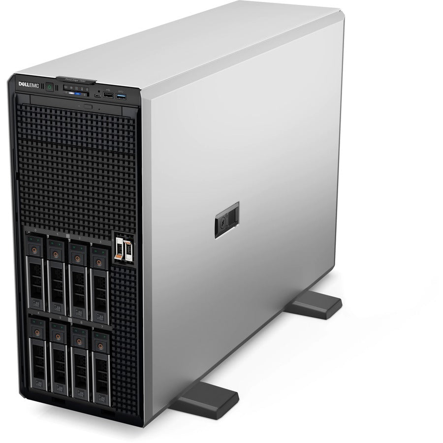 Serveur tour Dell EMC PowerEdge T550 5U - Intel Xeon Silver 4310 2,10 GHz - 16 Go RAM - 480 Go SSD - Contrôleur SAS 12 Gbit/s C4T52