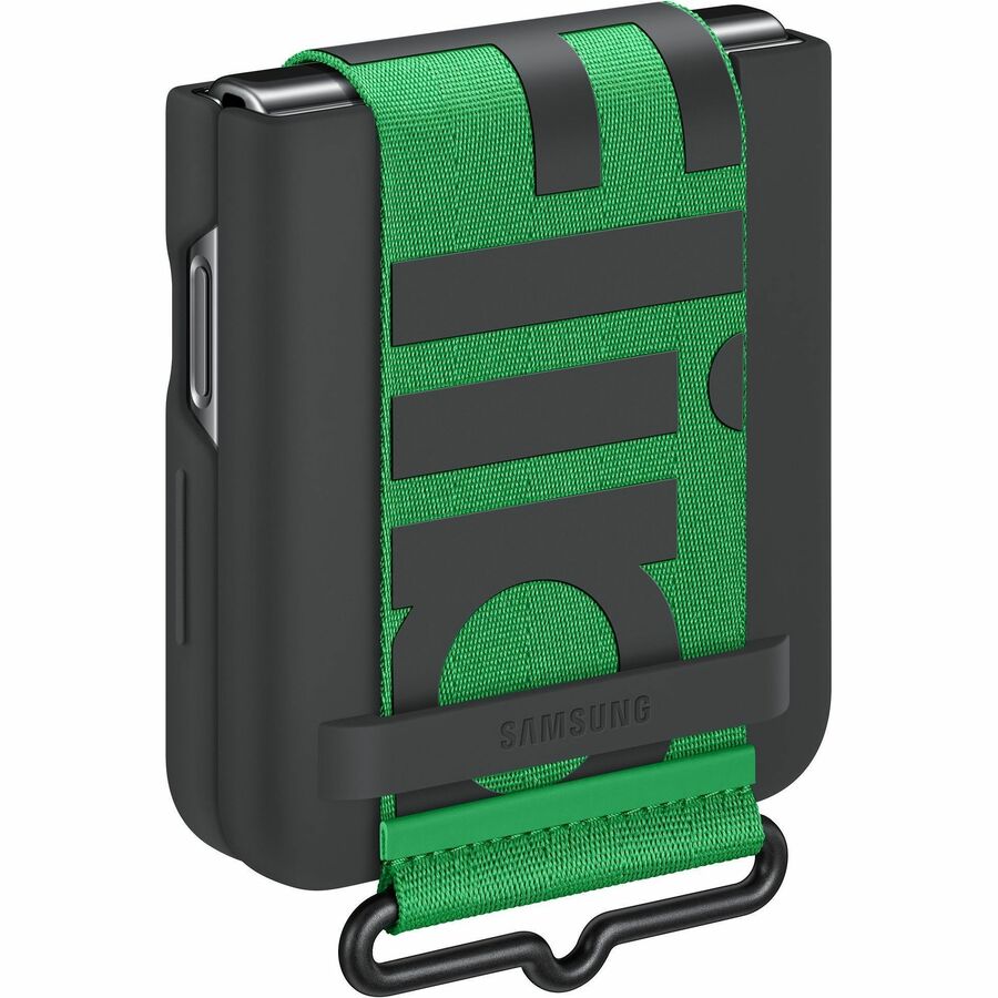 Coque en silicone avec lanière pour Samsung Galaxy Z Flip4 EF-GF721TBEGCA