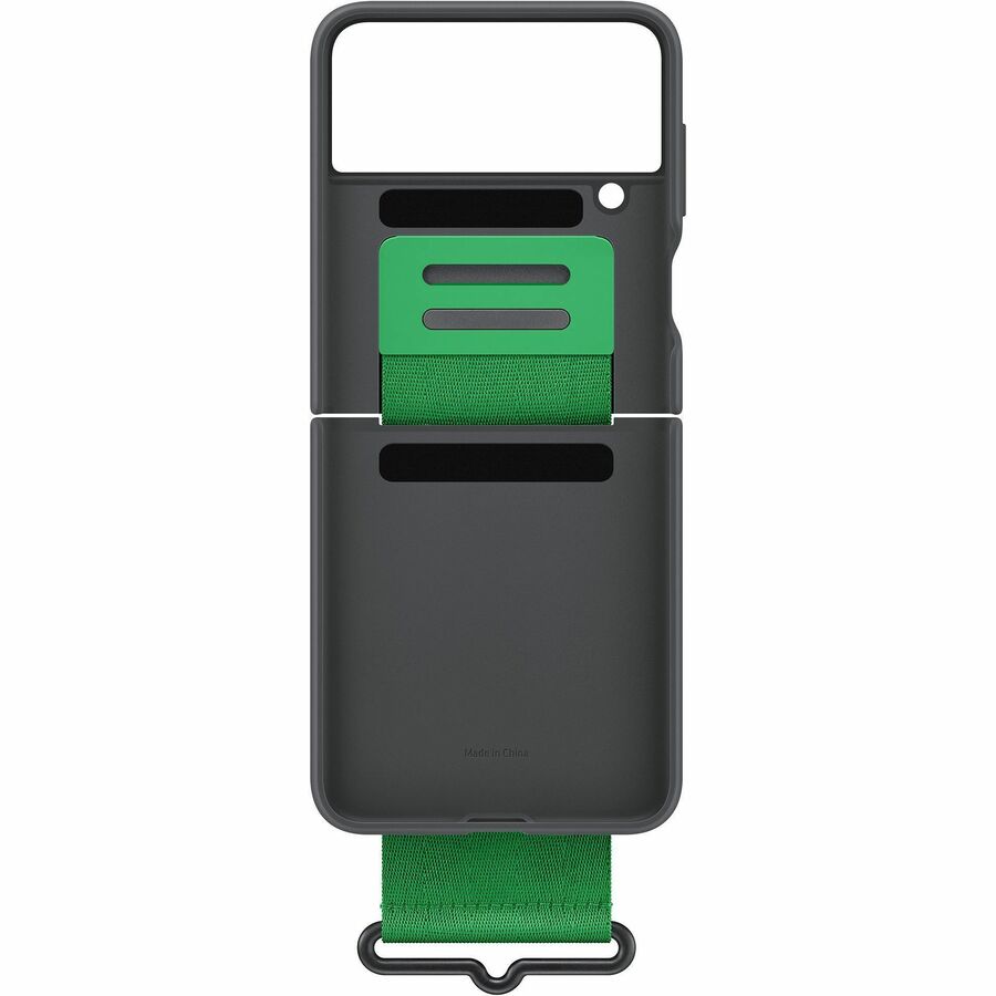 Coque en silicone avec lanière pour Samsung Galaxy Z Flip4 EF-GF721TBEGCA