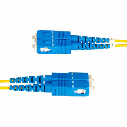 Câble fibre optique duplex monomode LC vers SC (UPC) OS2 de 1 m (3,3 pi), 9/125, 100G, faible perte d'insertion, cordon de raccordement fibre LSZH SMLCSC-OS2-1M
