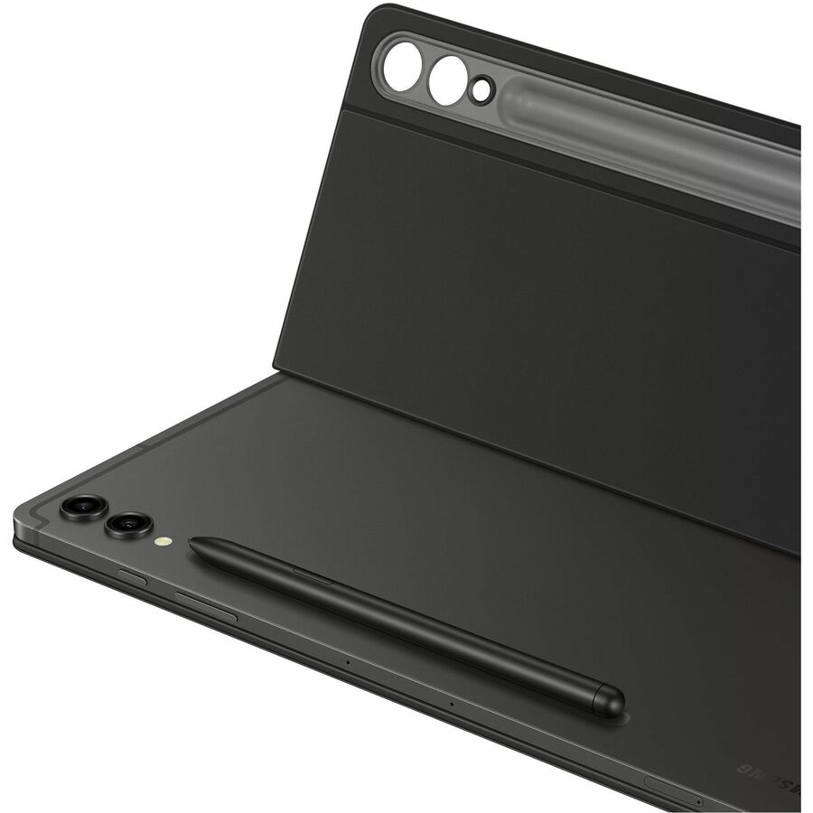 Samsung Keyboard/Cover Case (Book Fold) Samsung Galaxy Tab S9+, Galaxy Tab S9 FE+ Tablet, Stylus - French, English Keyboard - Black EF-DX810BBEGCA